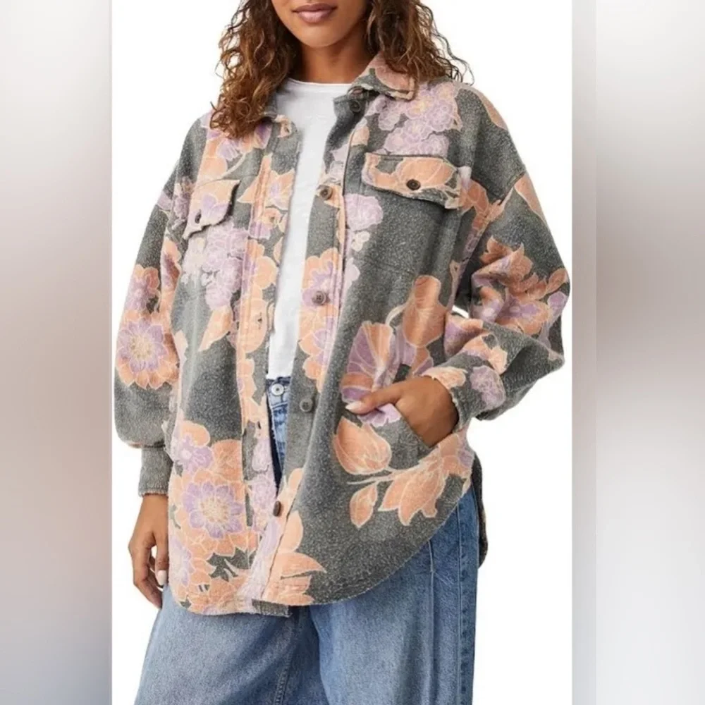 Free People Ruby Floral Jacket / Shacket - Picture 4 of 6